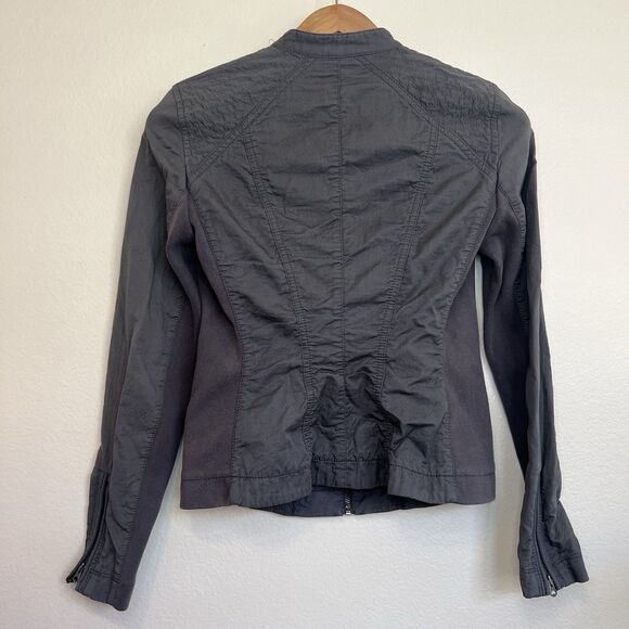 A/X Armani Exchange Gray Moto Jacket Size S - Picture 2 of 12
